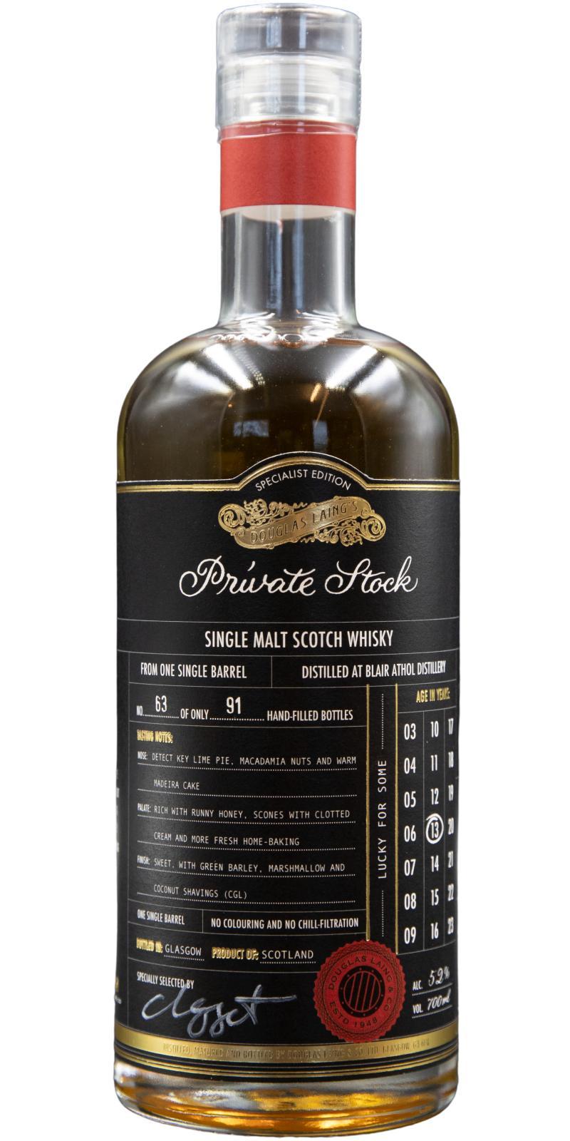 Blair Athol 13-year-old DL Private Stock