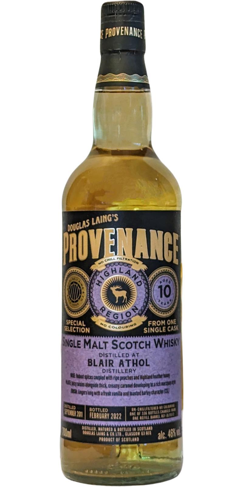Blair Athol 2011 DL Provenance