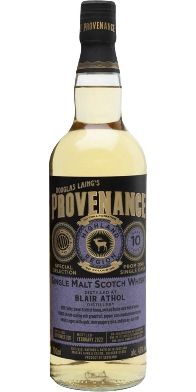 Blair Athol 2011 DL Provenance