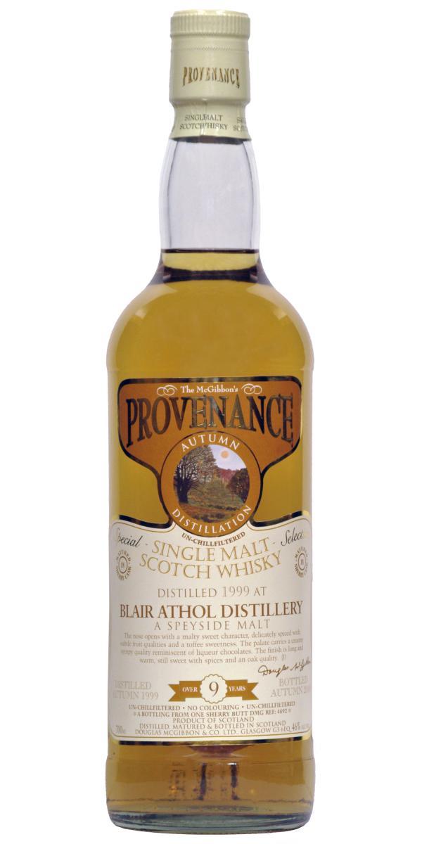 Blair Athol 1999 McG McGibbon's Provenance