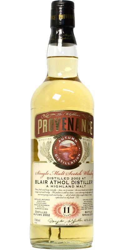 Blair Athol 2002 McG McGibbon's Provenance