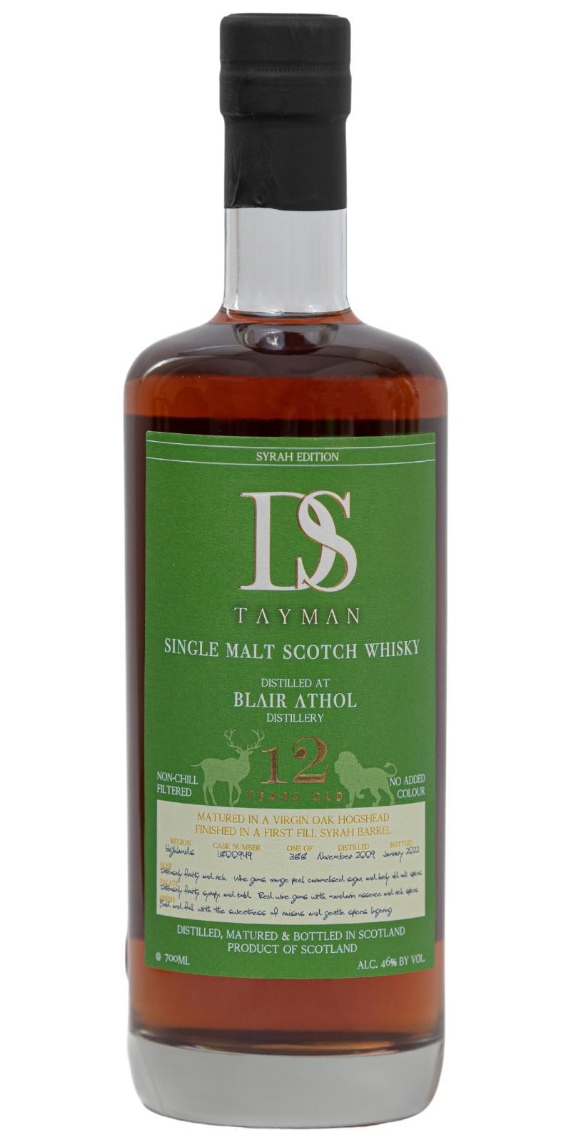 Blair Athol 2009 DST Syrah Edition