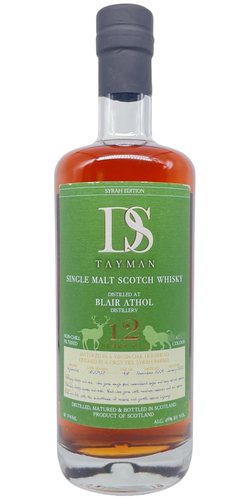 Blair Athol 2009 DST Syrah Edition