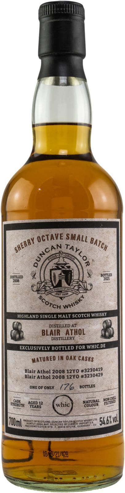 Blair Athol 2008 DT Sherry Octave Small Batch