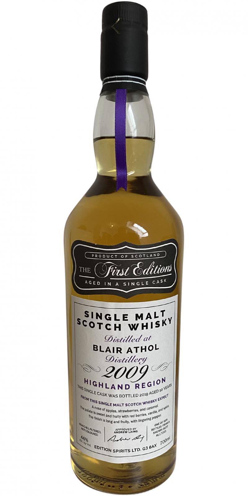 Blair Athol 2009 ED The First Editions