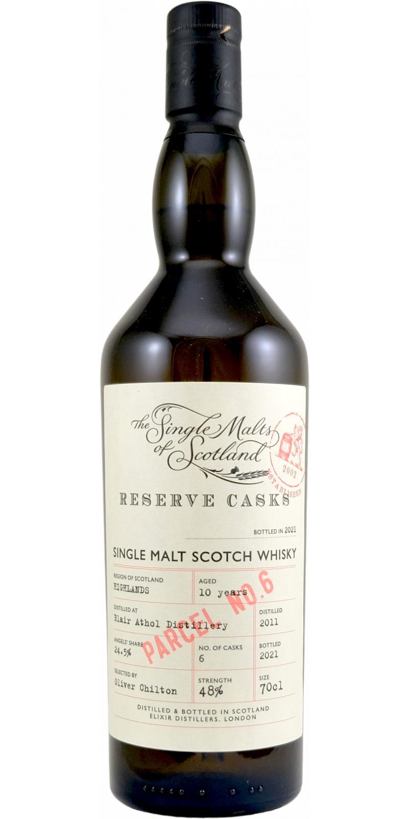 Blair Athol 2011 ElD The Single Malts of Scotland - Reserve Casks