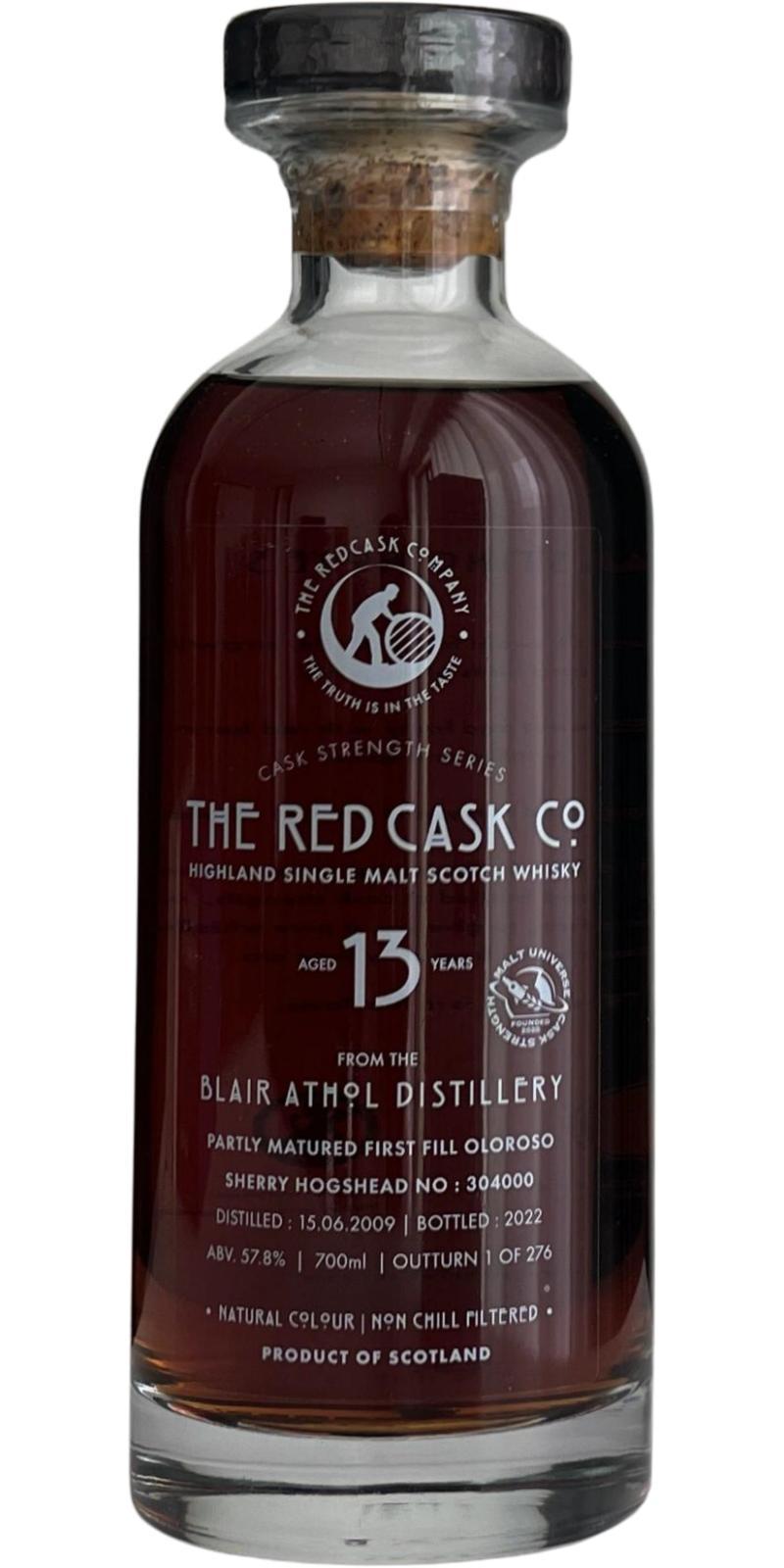 Blair Athol 2009 GWhL The Red Cask Co.