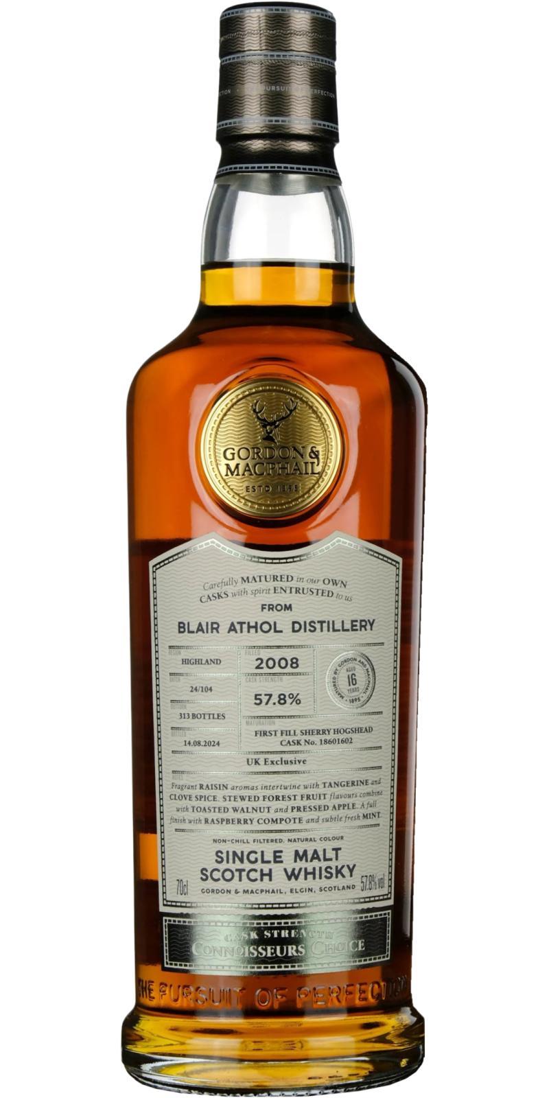 Blair Athol 2008 GM Connoisseurs Choice - Cask Strength
