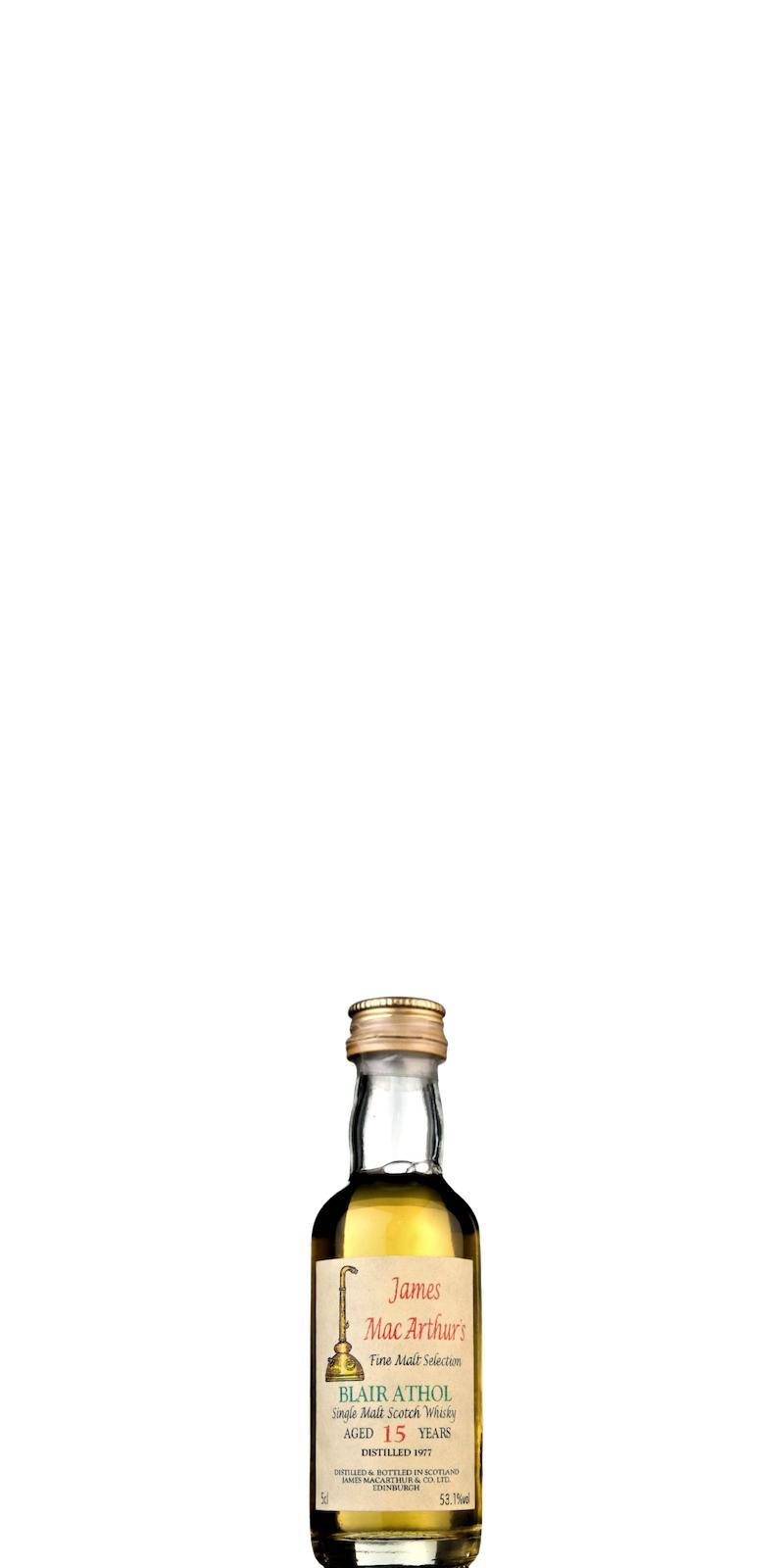 Blair Athol 1977 JM Fine Malt Selection - Miniature