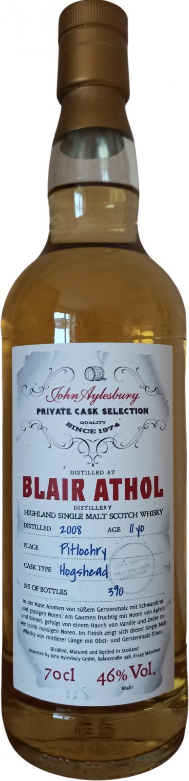 Blair Athol 2008 JAy Private Cask Selection