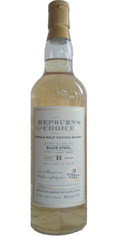 Blair Athol 2002 LsD Hepburn's Choice