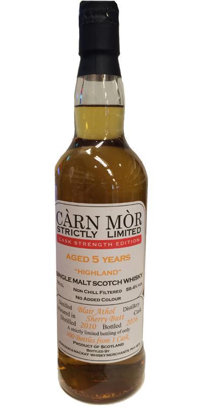 Blair Athol 2010 MMcK Càrn Mòr - Strictly Limited Edition - Cask Strength