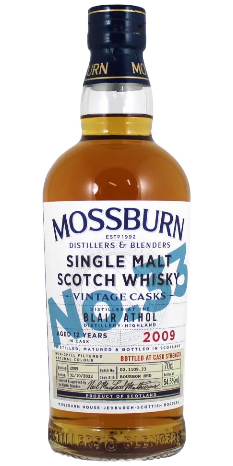 Blair Athol 2009 MDB Vintage Casks - No. 33