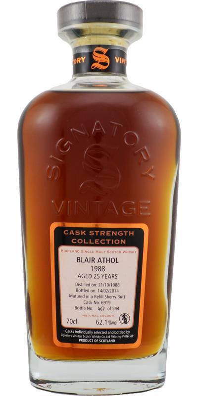 Blair Athol 1988 SV Cask Strength Collection