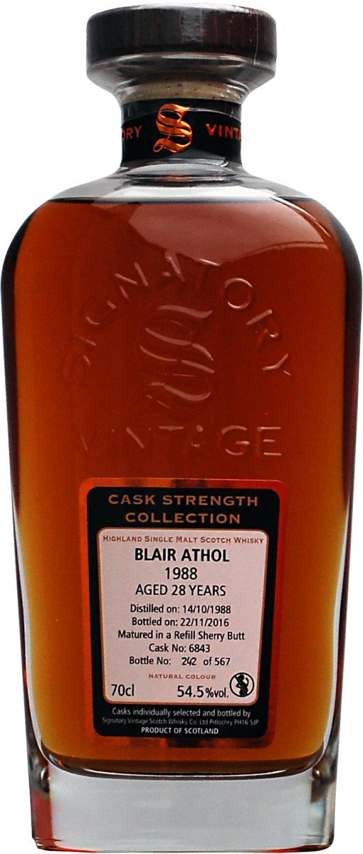 Blair Athol 1988 SV Cask Strength Collection