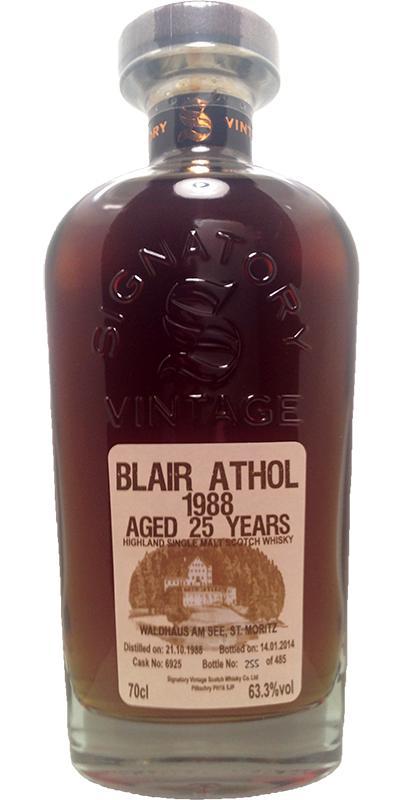 Blair Athol 1988 SV Cask Strength Collection