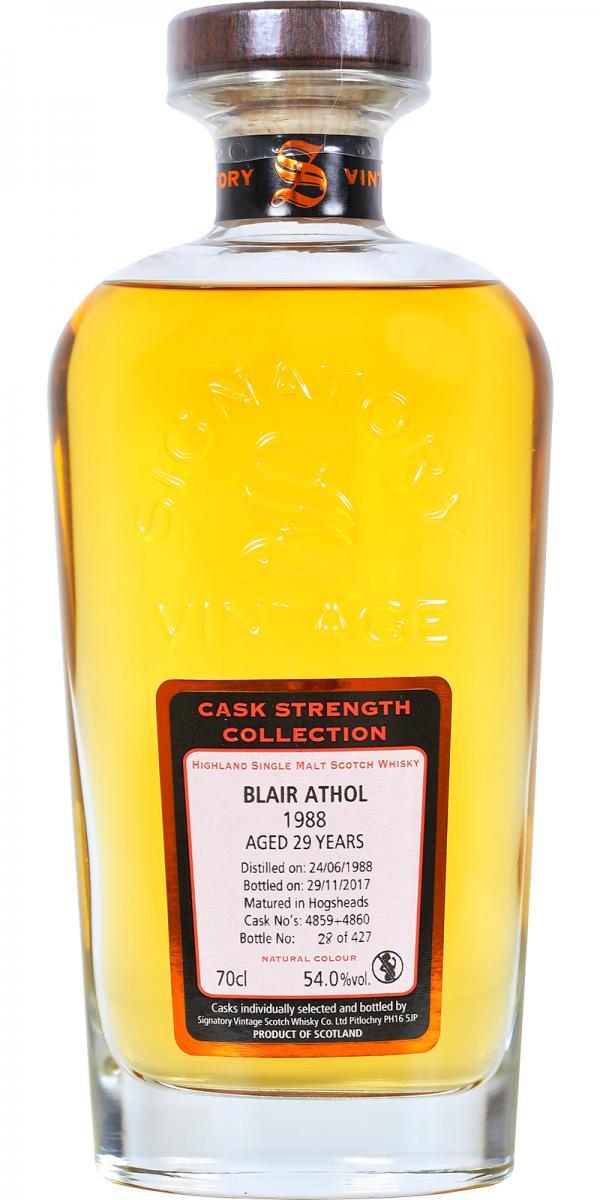 Blair Athol 1988 SV Cask Strength Collection