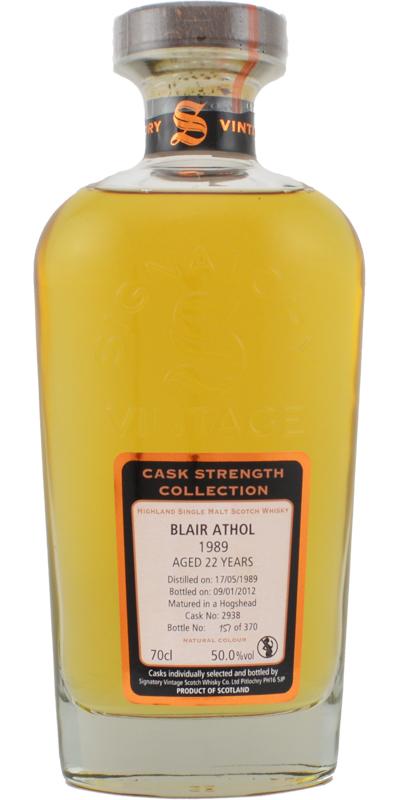 Blair Athol 1989 SV Cask Strength Collection