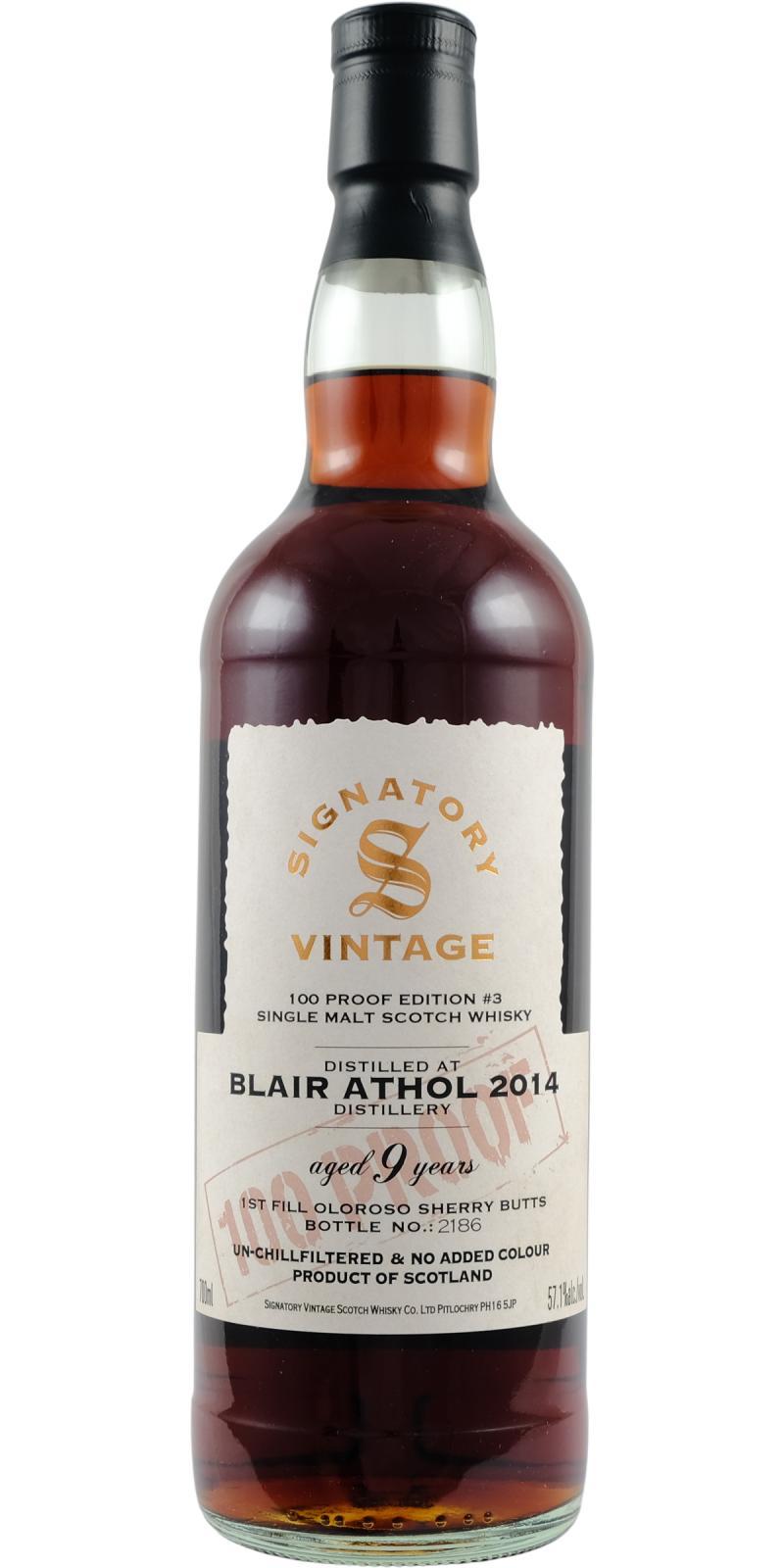 Blair Athol 2014 SV 100 Proof - Edition #3