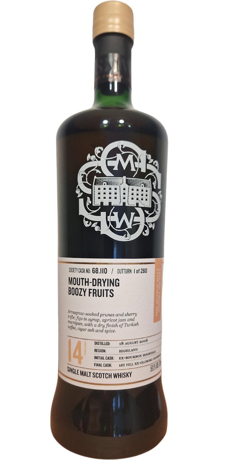 Blair Athol 2008 SMWS 68.110 Mouth-drying boozy fruits