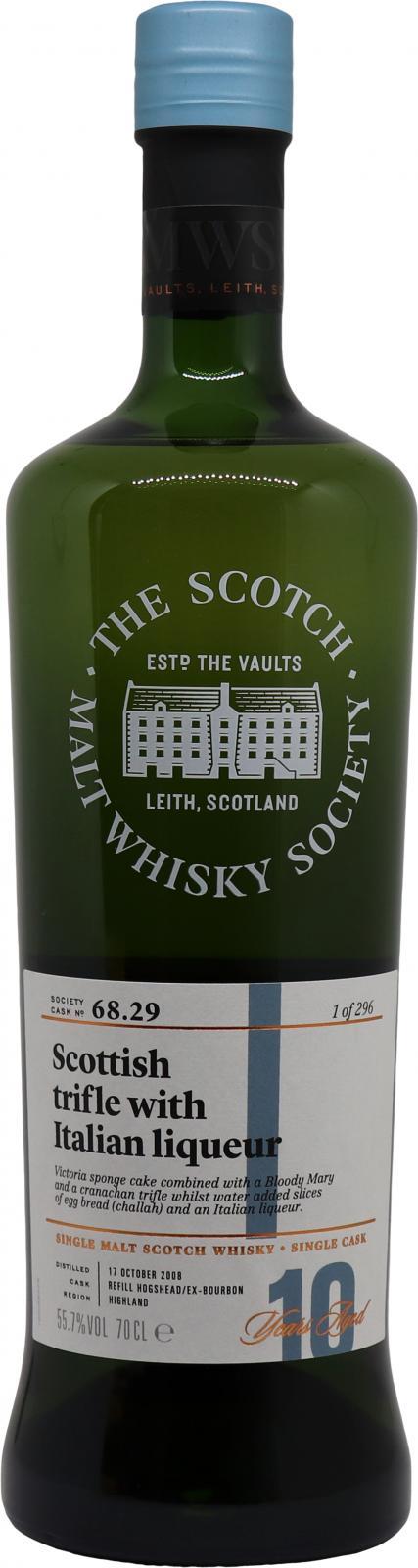 Blair Athol 2008 SMWS 68.29 Scottish trifle with Italian liqueur