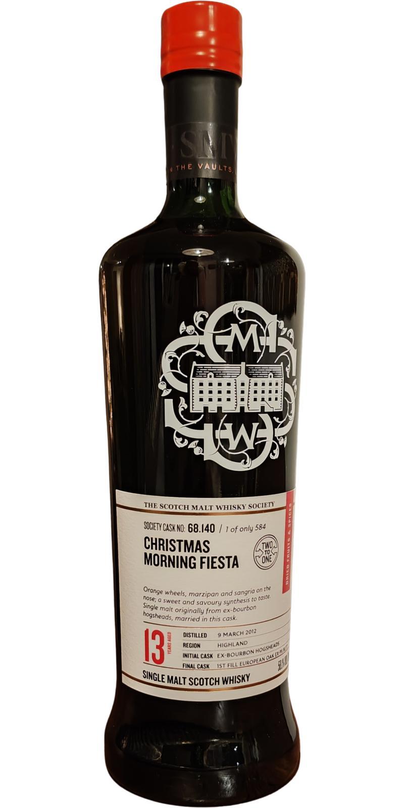 Blair Athol 2012 SMWS 68.140 Christmas morning fiesta