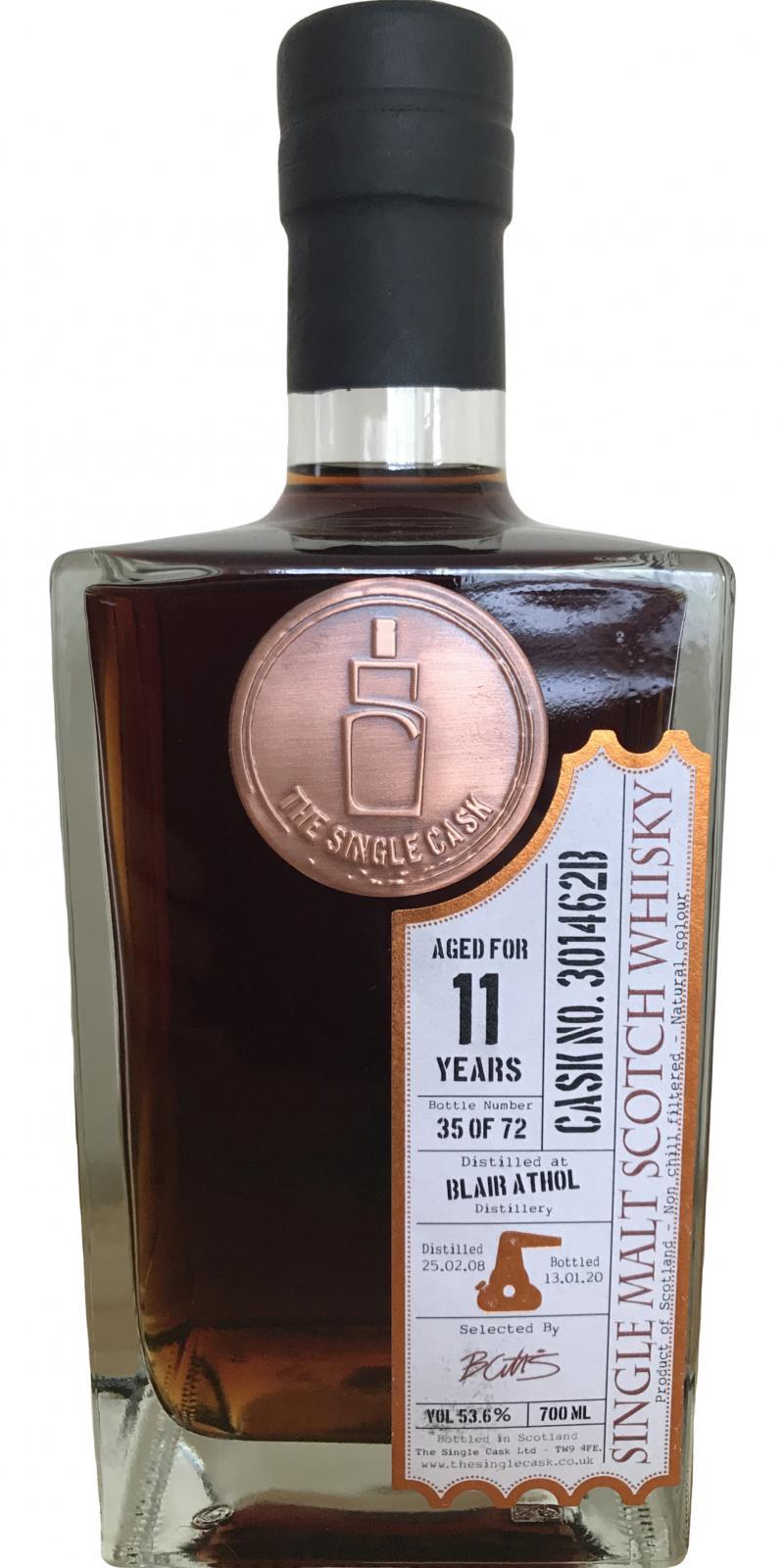 Blair Athol 2008 TSCL The Single Cask