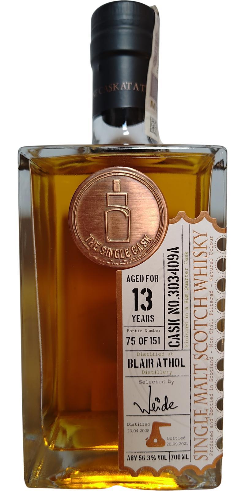 Blair Athol 2008 TSCL The Single Cask