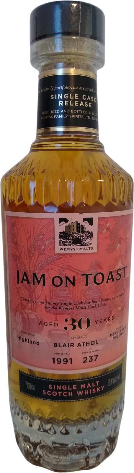 Blair Athol 1991 Wy Jam on toast
