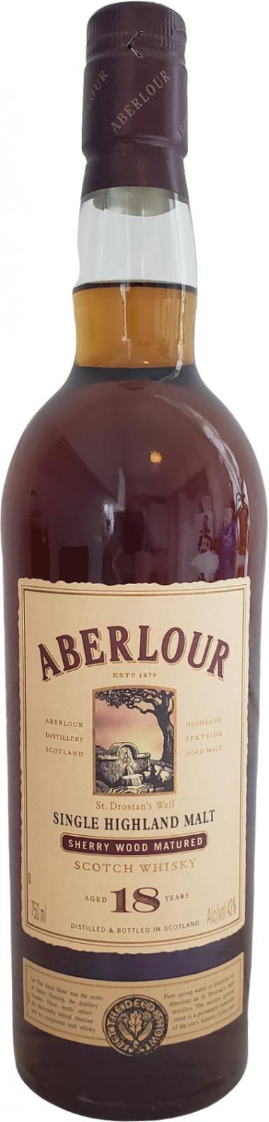 Aberlour 18-year-old Sherry Wood Matured
