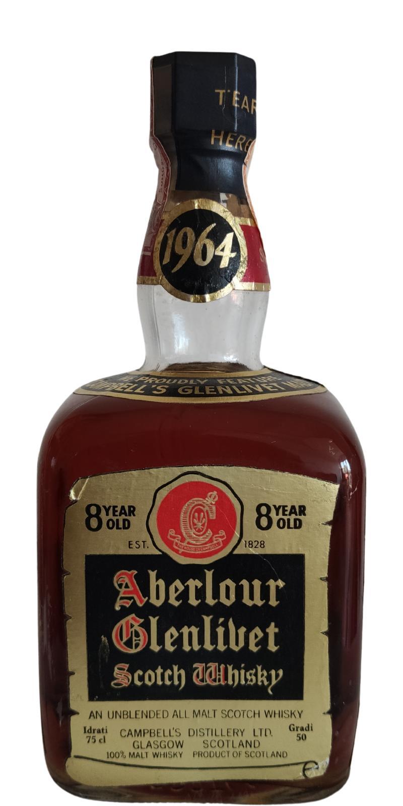 Aberlour 1964 Campbell's Distillery - cubic bottle, big cork