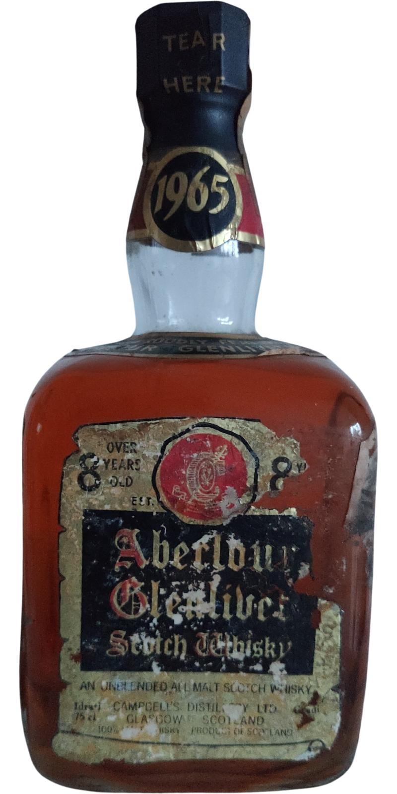 Aberlour 1965 Campbell's Distillery - cubic bottle, big cork
