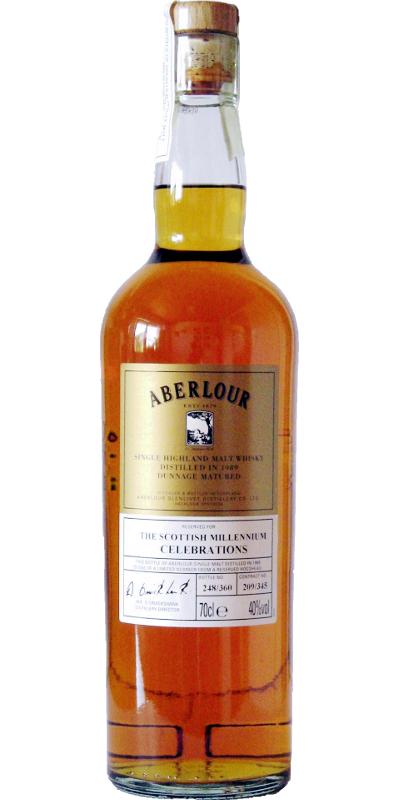 Aberlour 1989 Dunnage Matured Reserved for the Scottish Millennium Celebretions