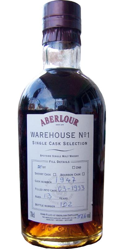 Aberlour 1992 Warehouse No. 1 Single Cask Selection