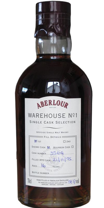 Aberlour 1995 Warehouse No. 1 Single Cask Selection