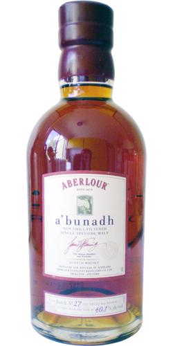 Aberlour A'bunadh batch #27