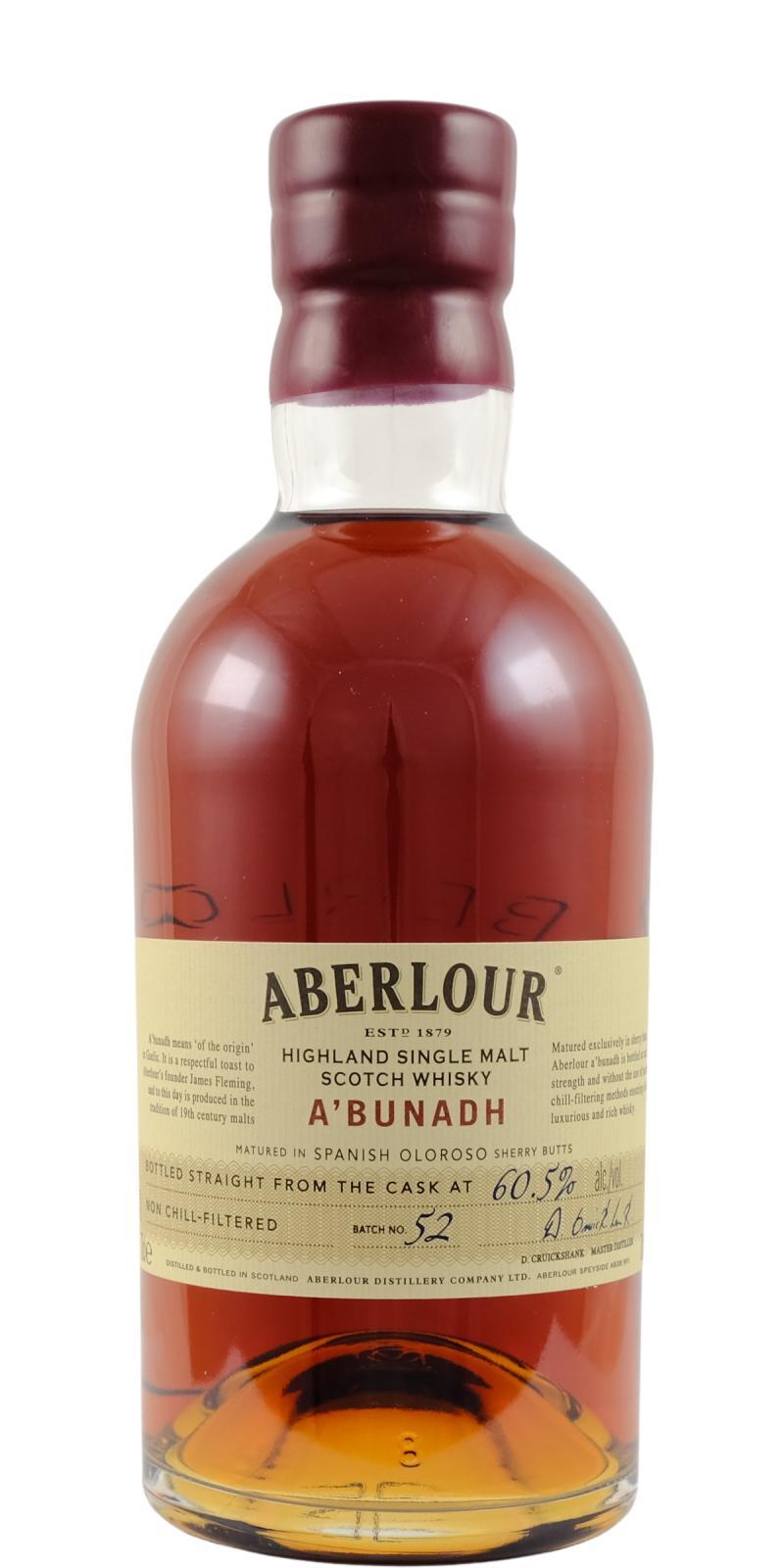Aberlour A'bunadh batch #52