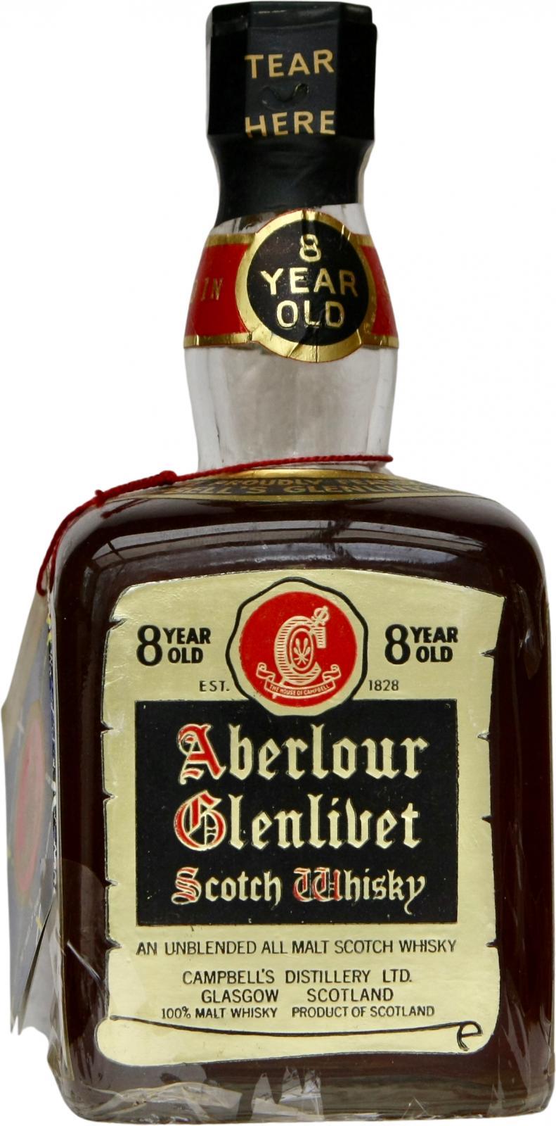Aberlour Glenlivet 08-year-old An Unblended All Malt Scotch Whisky