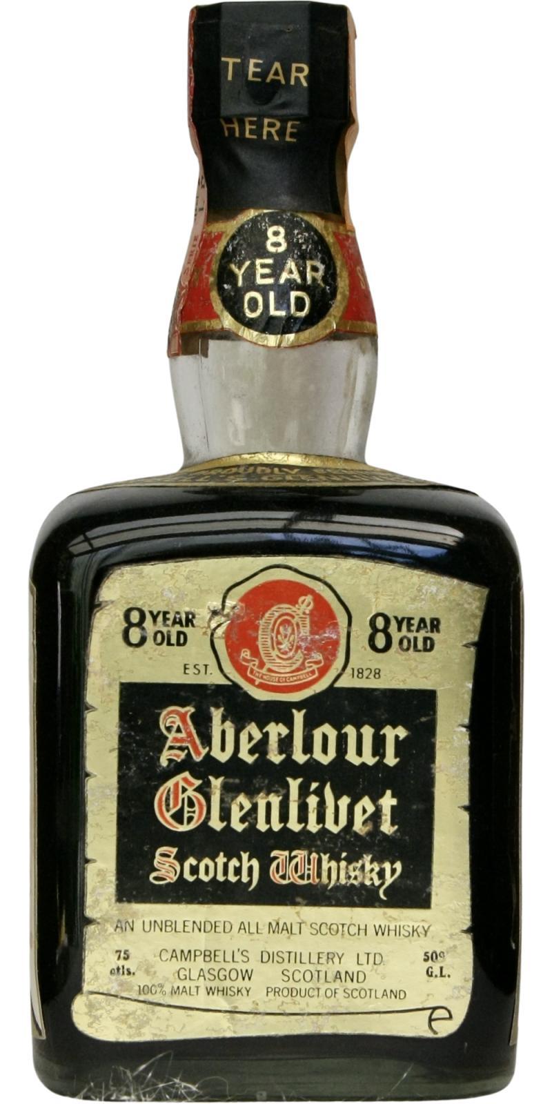 Aberlour Glenlivet 08-year-old An Unblended All Malt Scotch Whisky