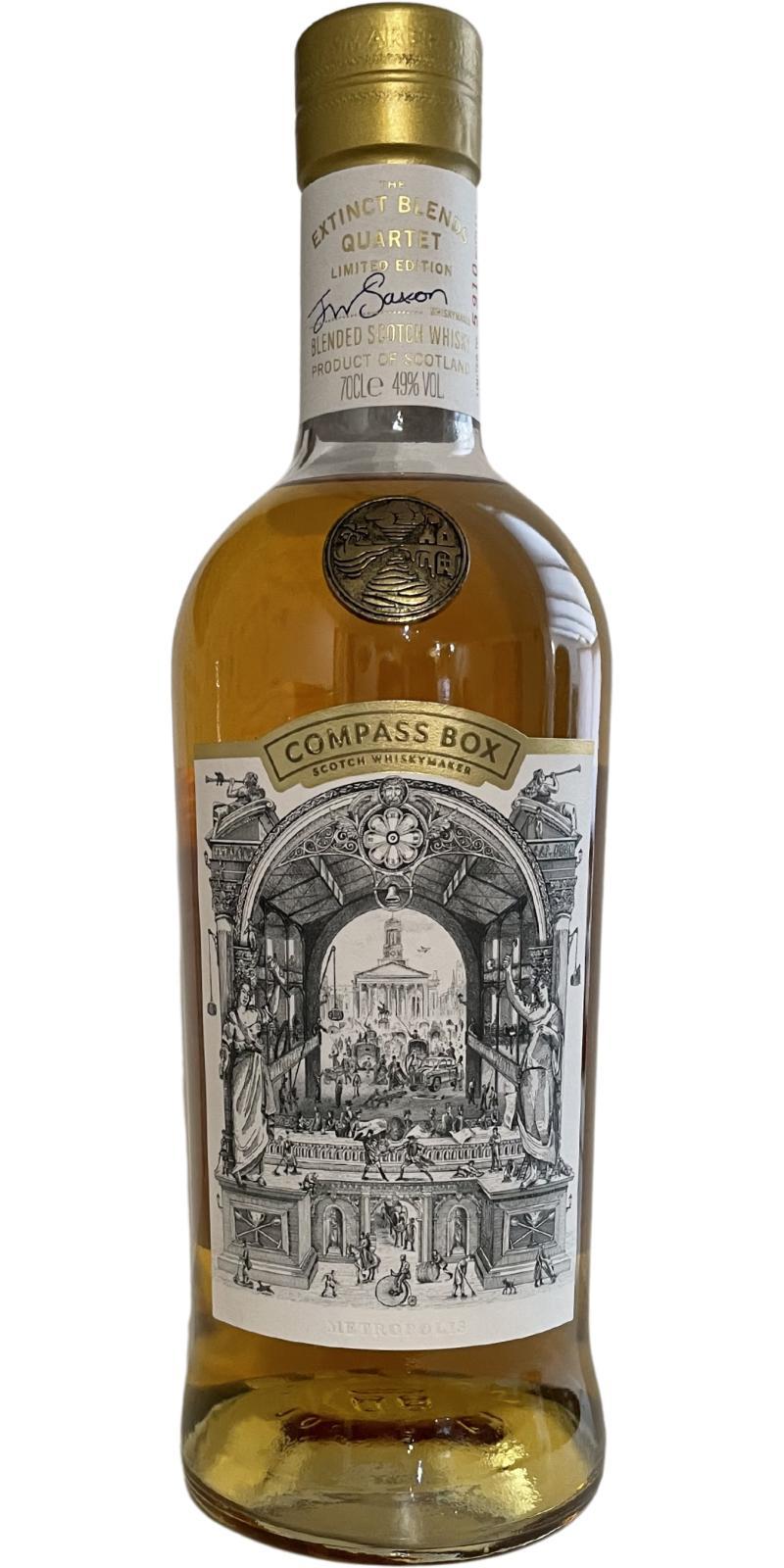 Metropolis Blended Scotch Whisky CB The Extinct Blends Quartet