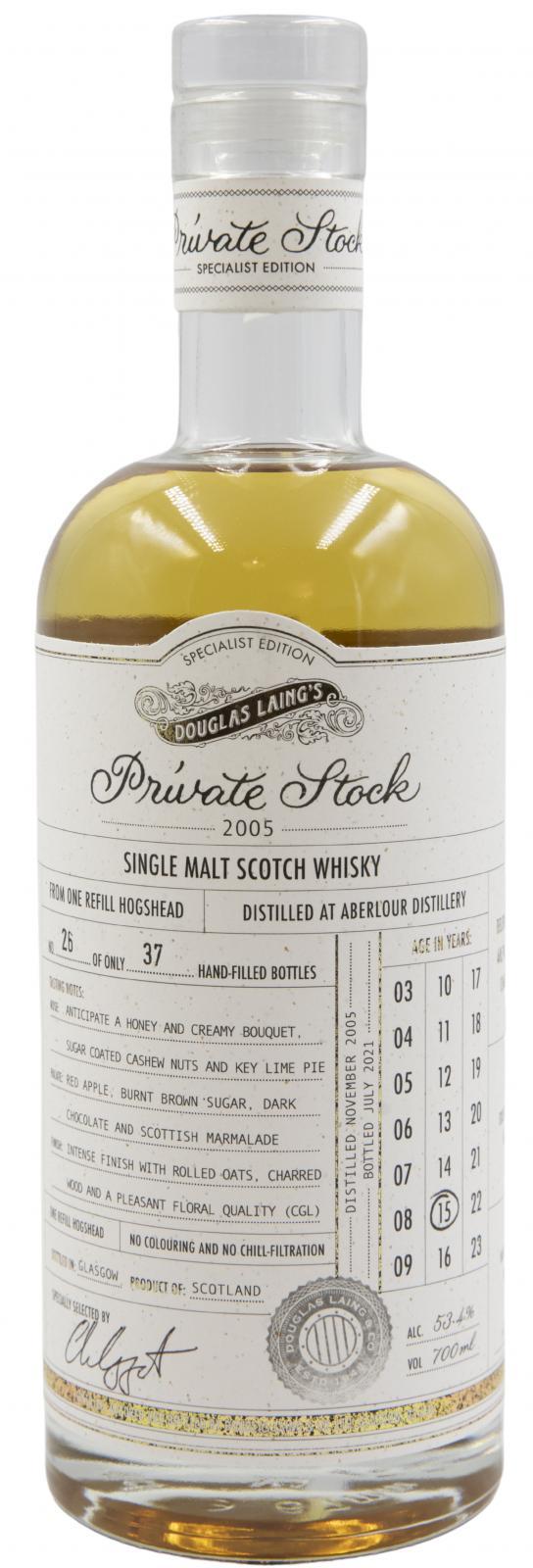 Aberlour 2005 DL Private Stock