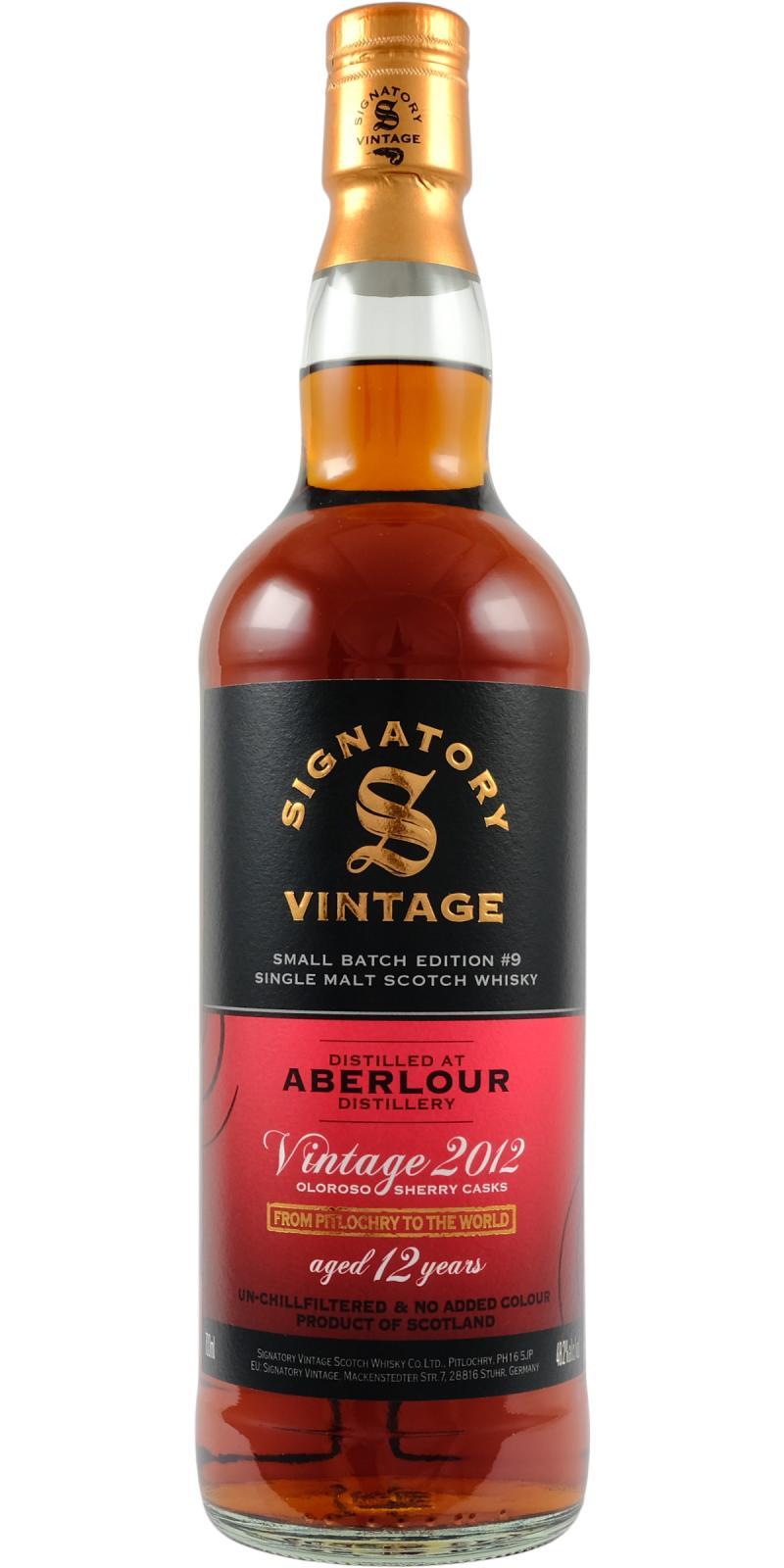 Aberlour 2012 SV Small Batch Edition #9