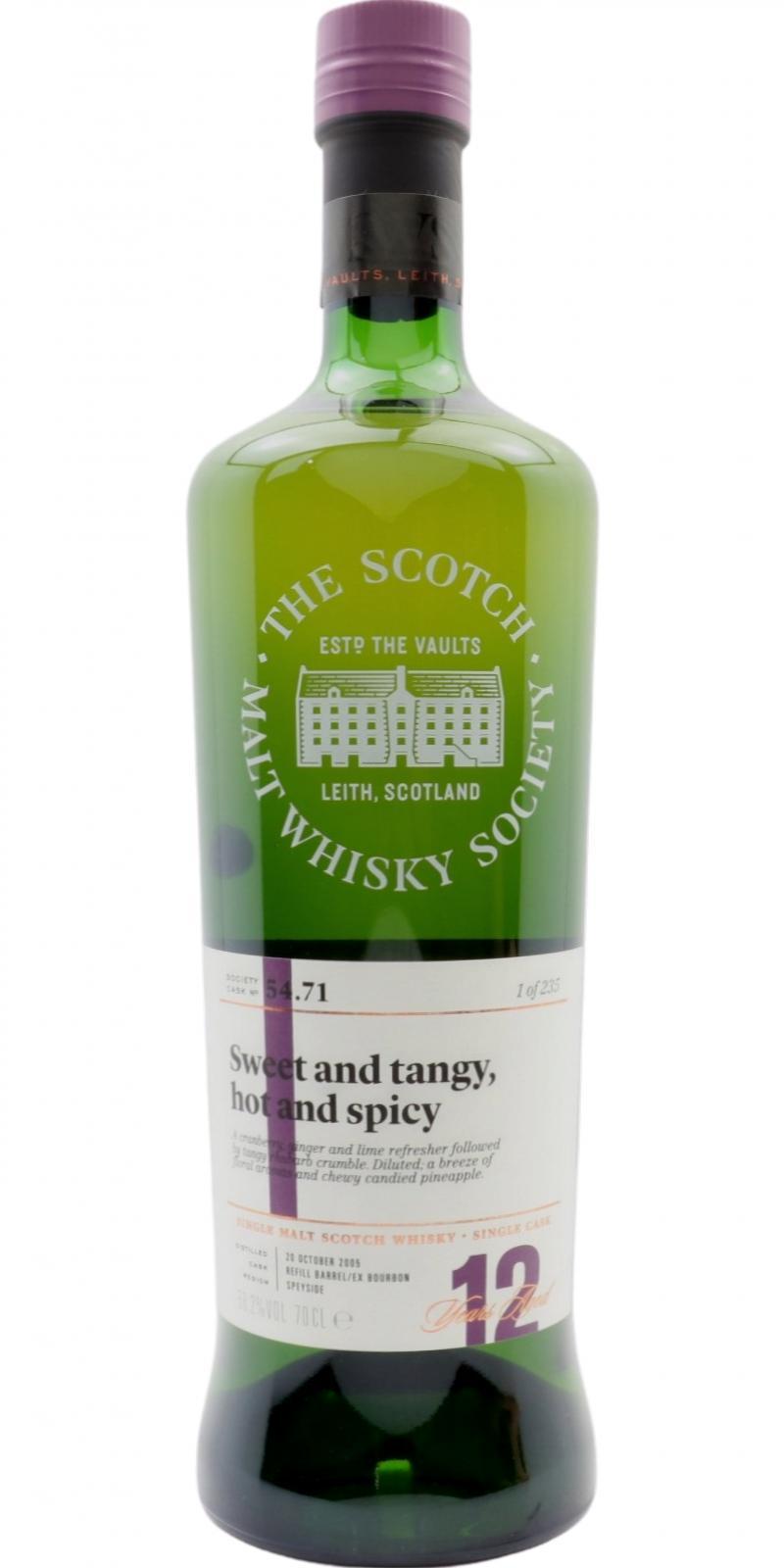 Aberlour 2005 SMWS 54.71 Sweet and tangy, hot and spicy