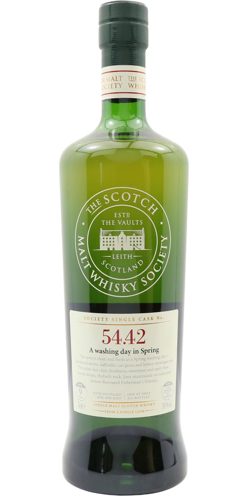 Aberlour 2007 SMWS 54.42 A washing day in Spring