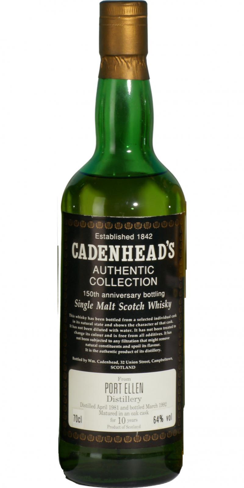 Port Ellen 1981 CA  Authentic Collection - 150th Anniversary Bottling