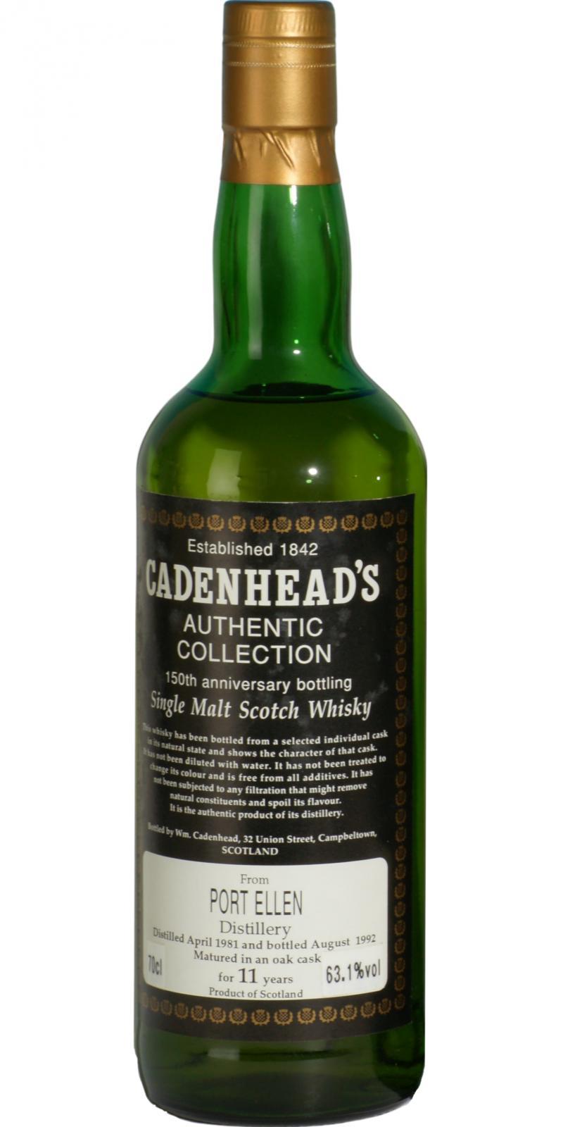 Port Ellen 1981 CA  Authentic Collection - 150th Anniversary Bottling