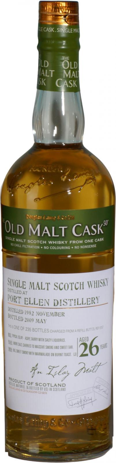 Port Ellen 1982 DL  The Old Malt Cask