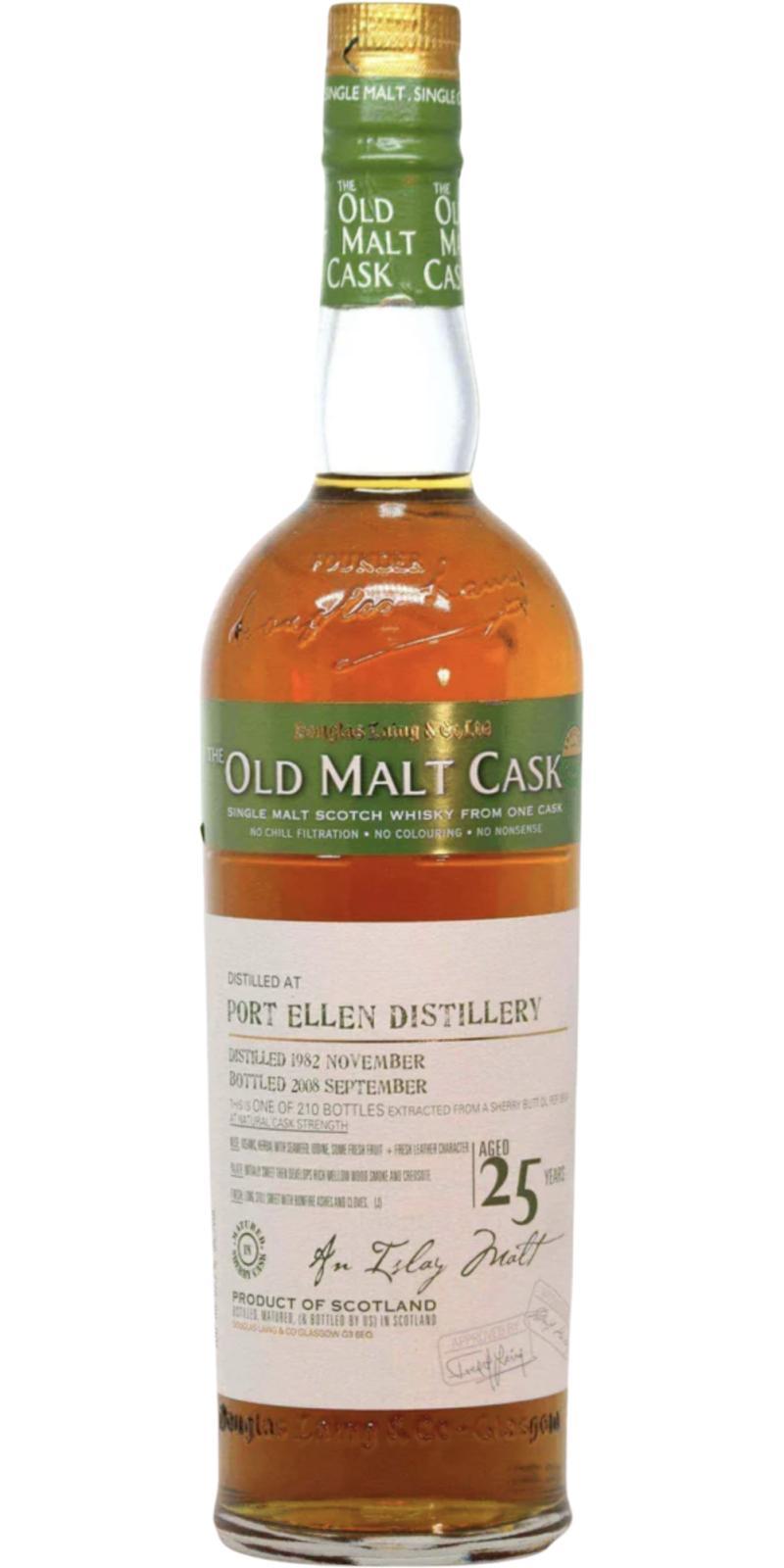 Port Ellen 1982 DL  The Old Malt Cask