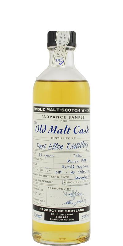 Port Ellen 1983 DL  The Old Malt Cask -  Advanced Sample