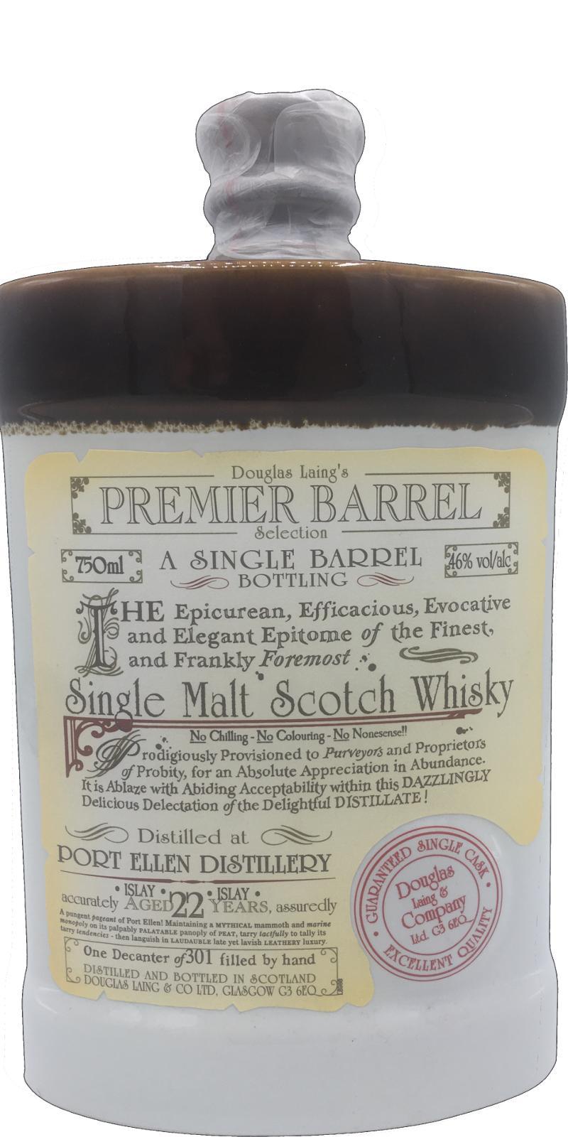 Port Ellen 22-year-old DL  Premier Barrel Selection